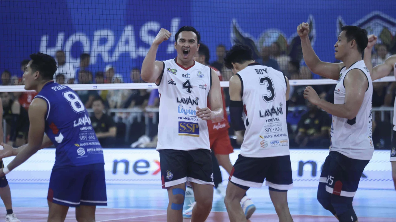 Jakarta LavAni Livin Transmedia menghadapi Bhayangkara Presisi di Proliga 2026