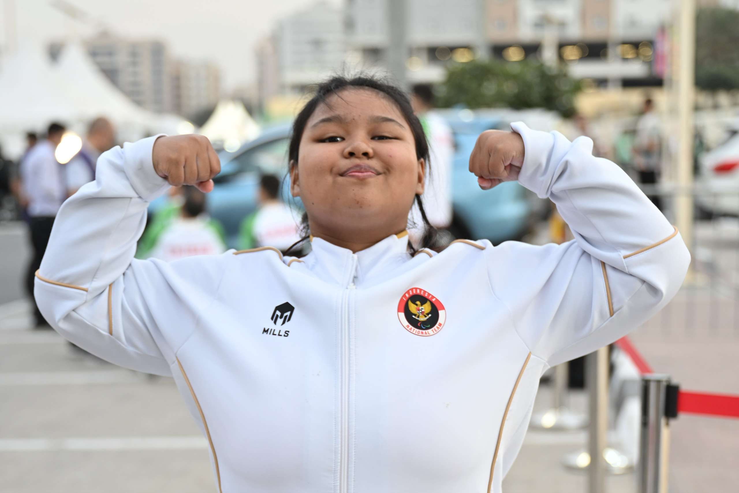 Atlet muda Indonesia Delima Yunia Susanti bersiap tampil di ASEAN Para Games Thailand