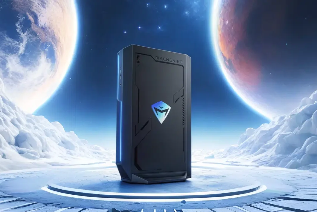 Machenike Dawn Mini PC dengan RTX 5070 dan prosesor Intel i9 dalam desain kompak