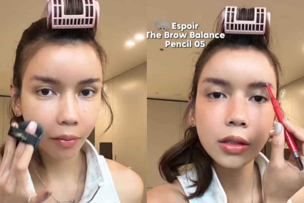 Sabrina Chairunnisa tampil dengan gaya ponytail dan makeup natural saat bersiap mengikuti Yonsei Summer School di Korea Selatan.