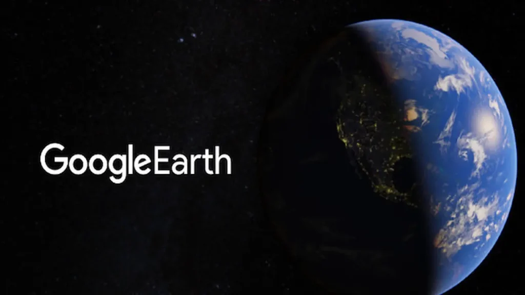 Ilustrasi fitur AI Nano Banana 2 di Google Earth yang mengubah citra satelit dan peta 3D menjadi visual interaktif berdasarkan perintah pengguna.